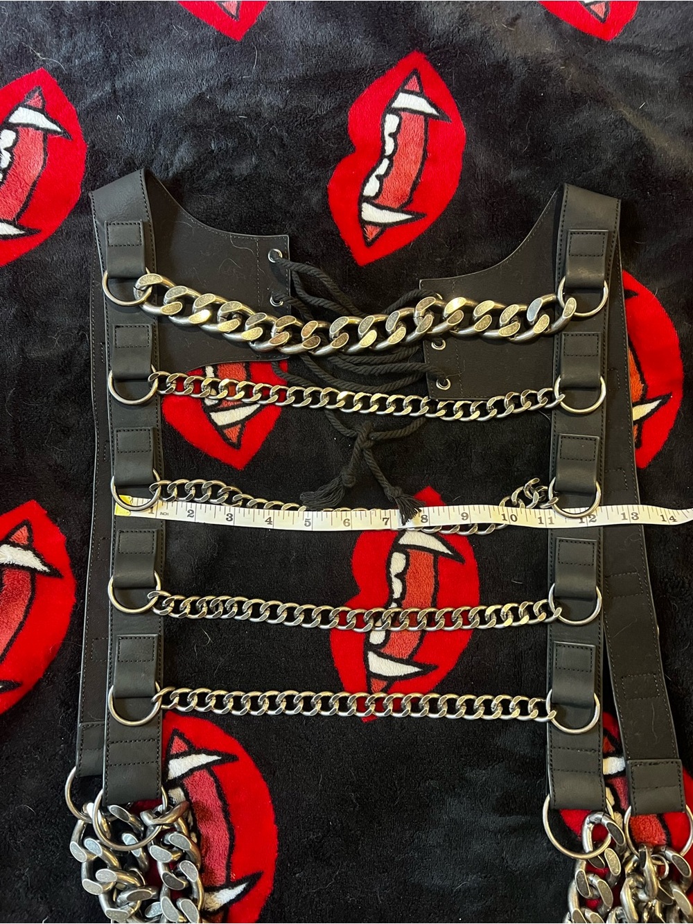 Darker Wavs x Dolls Kill - WARP CHAIN HARNESS - Picture 4 of 6